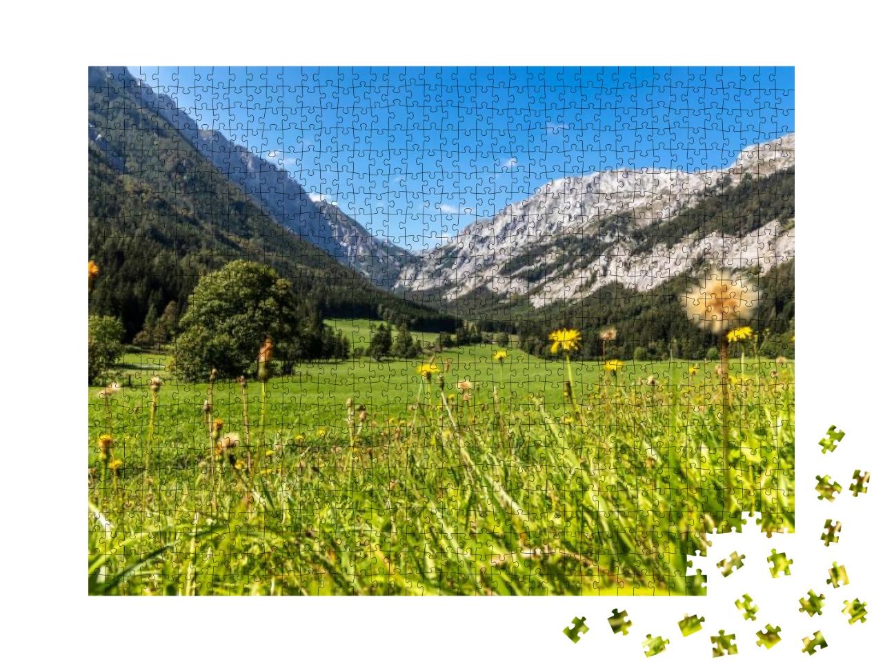 Puzzle 1000 Teile „Gebirgszug Hochschwab mit Gipfel Aflenzer Staritzen“