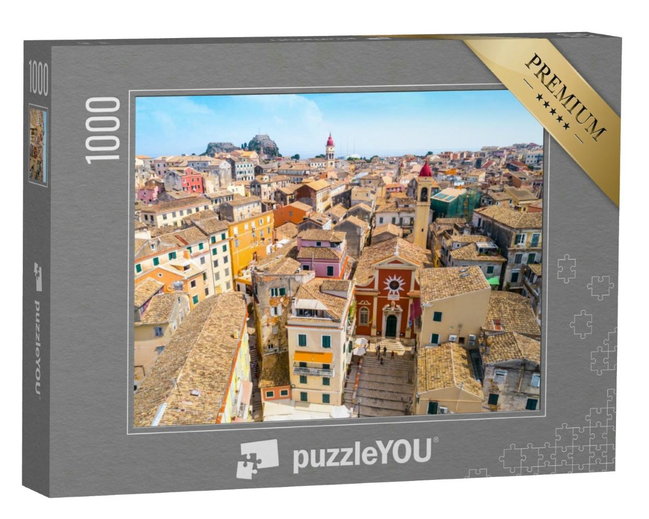 Puzzle 1000 Teile „Kerkyra, Hauptstadt der Insel Korfu, Griechenland“