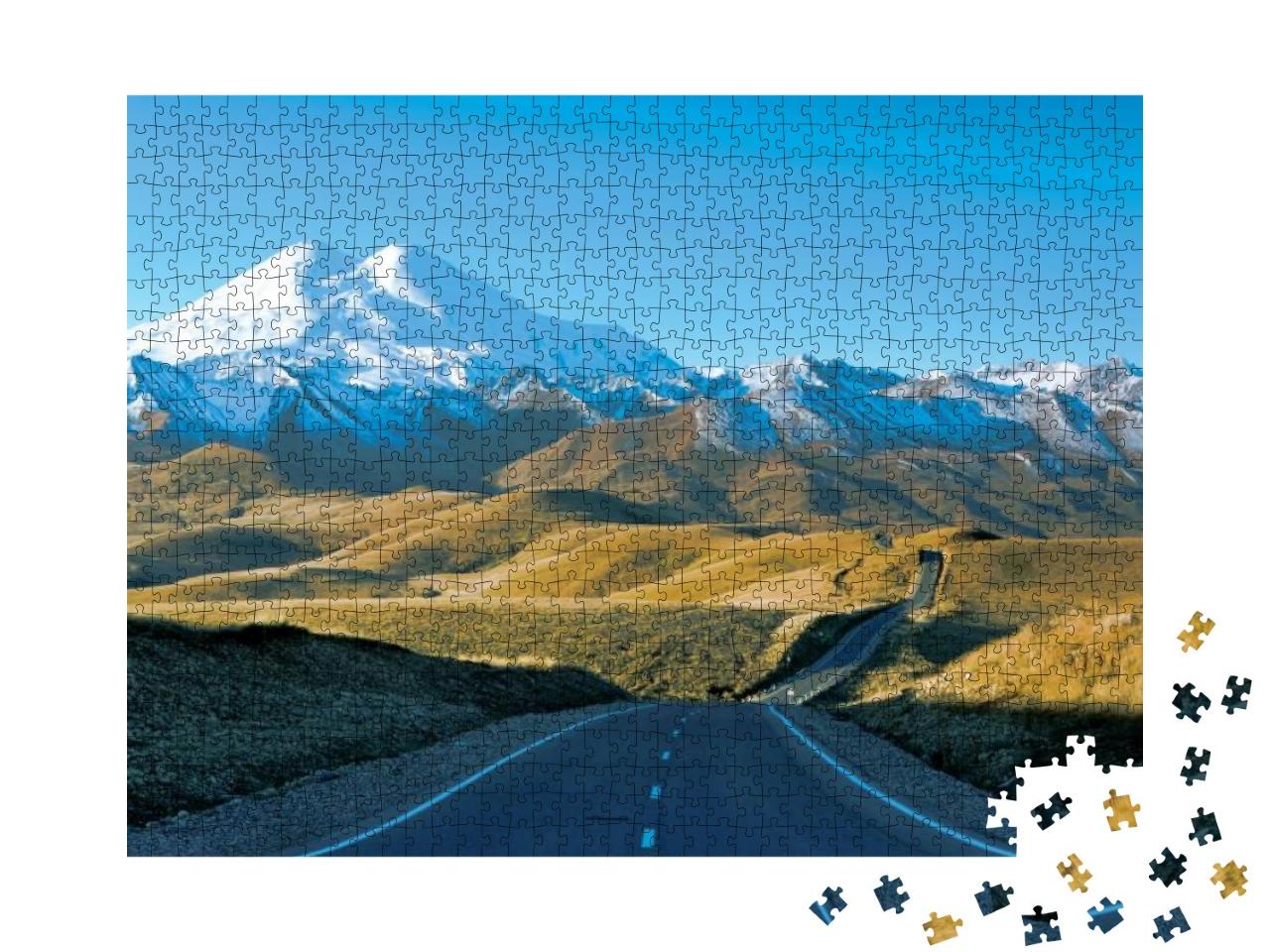 Puzzle 1000 Teile „Elbrus Region, Russland, Elbrus, der höchste Gipfel in Europa“