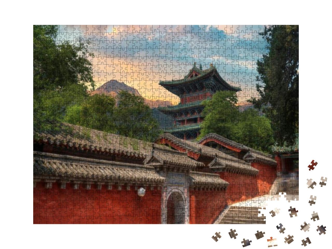 Puzzle 1000 Teile „Shaolin Kloster auf dem Berg Songshan, China“