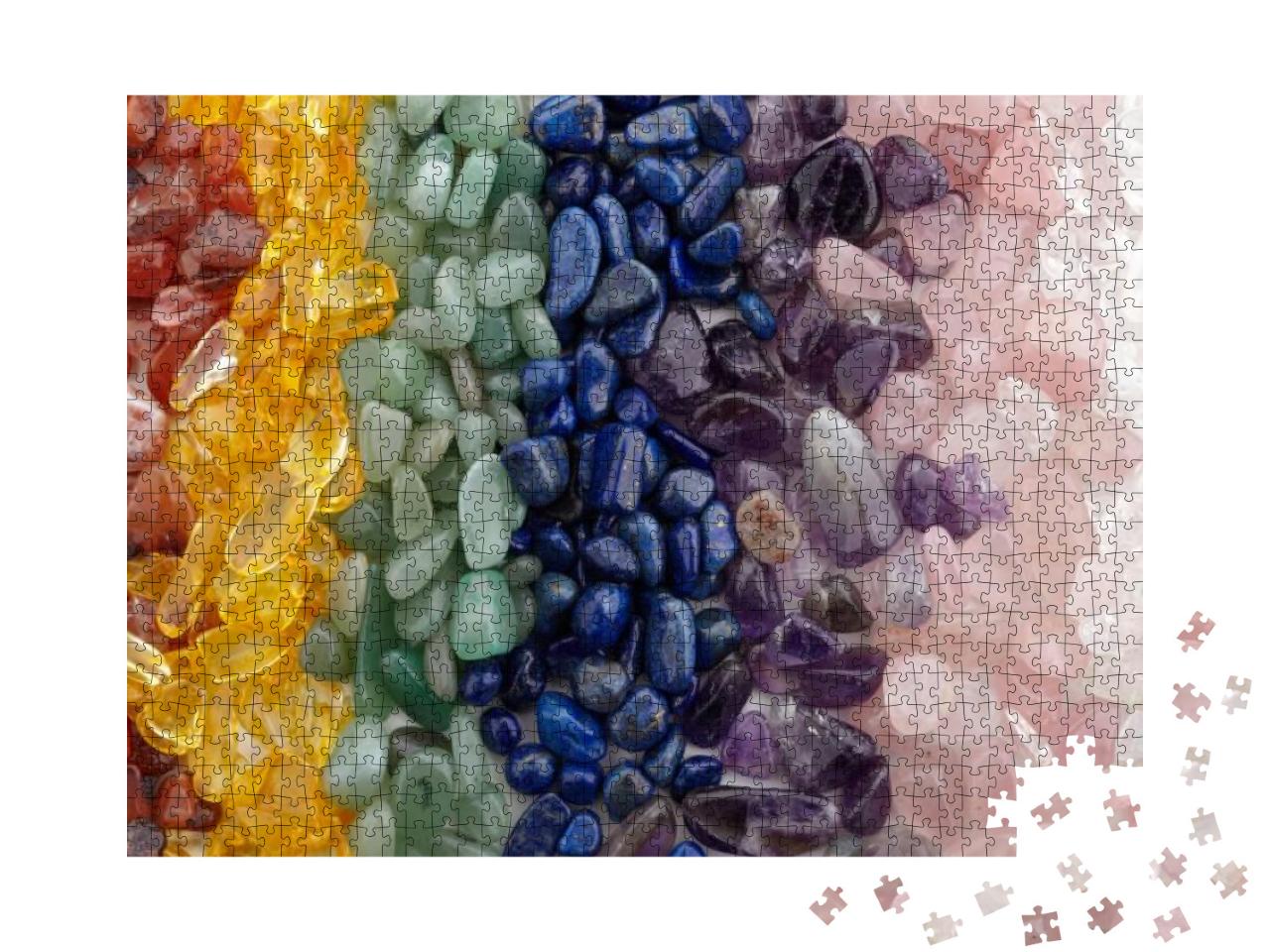 Puzzle 1000 Teile „Chakra-Steine und Kristalle“