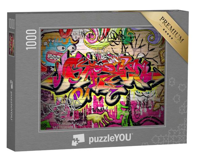 Puzzle 1000 Teile „Graffiti als städtische Kunst“