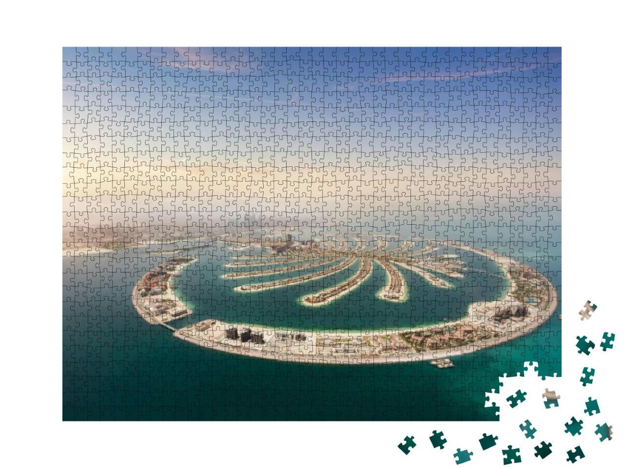 Puzzle 1000 Teile „Künstliche Palmeninsel, Dubai, Vereinigte Arabische Emirate“