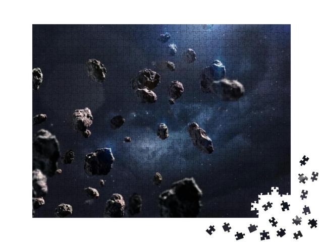 Puzzle 1000 Teile „Meteoriten und Weltraum“