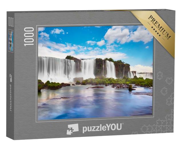 Puzzle 1000 Teile „Iguazu-Wasserfälle in Argentinien, Blick vom Teufelsschlund“