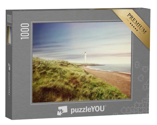 Puzzle 1000 Teile „Küstenlandschaft mit Fischern“
