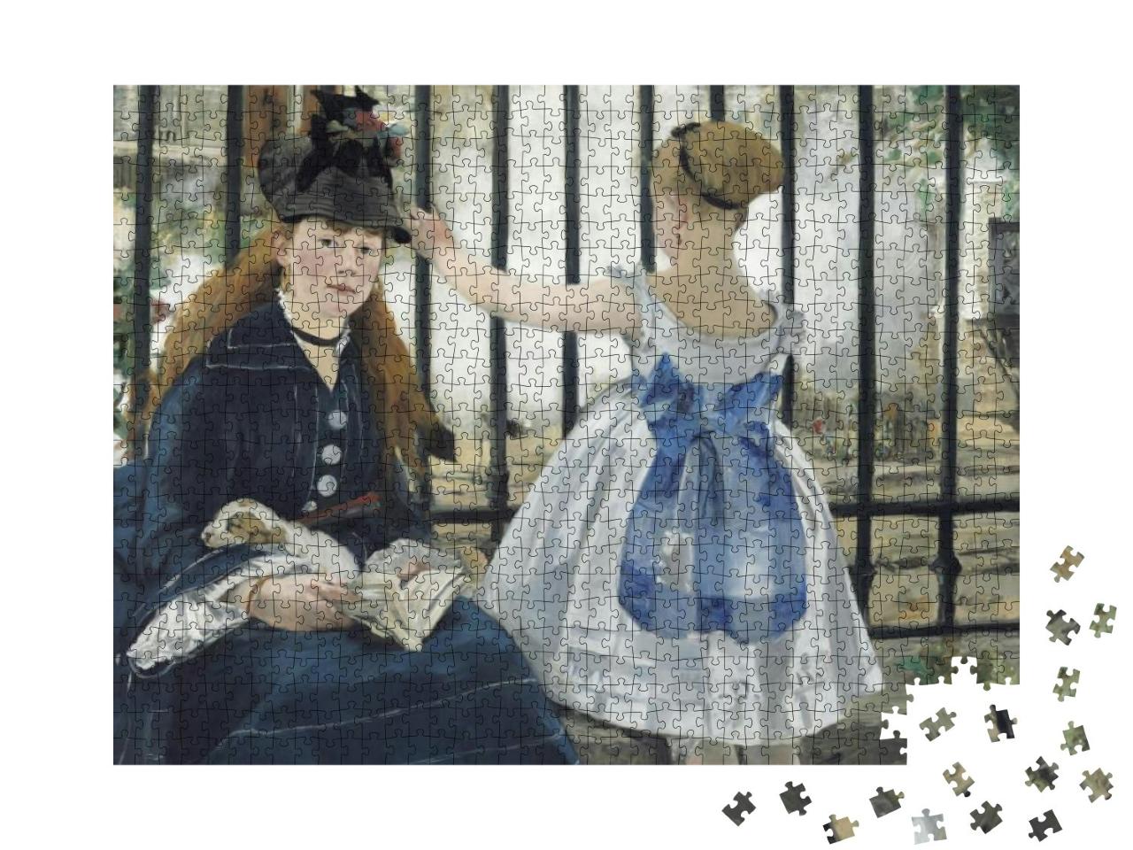 Puzzle 1000 Teile „Die Eisenbahn, Edouard Manet 1873“