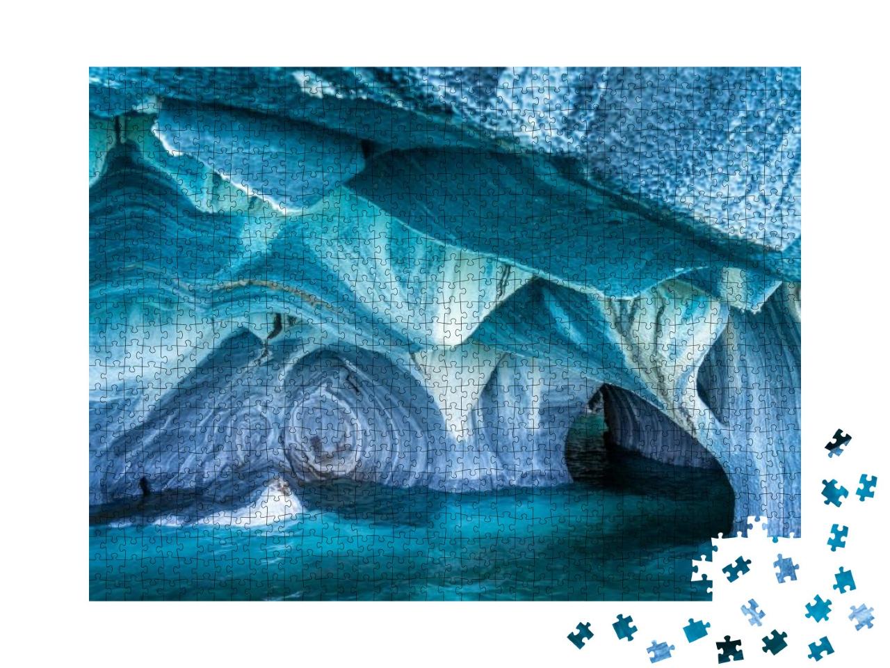 Puzzle 1000 Teile „Cuevas de Marmol - Marmorhöhlen“