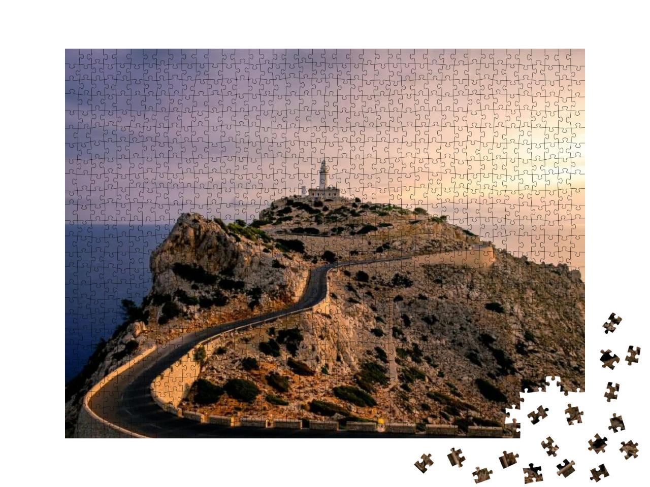 Puzzle 1000 Teile „Leuchtturm am Kap Formentor auf Mallorca“