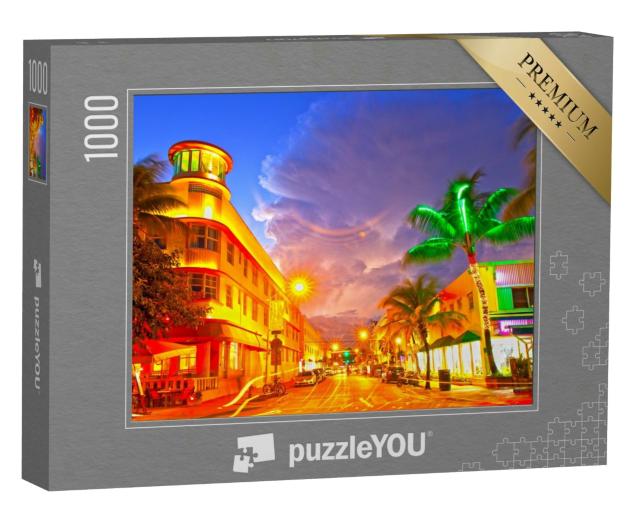 Puzzle 1000 Teile „Ocean Drive in Miami Beach, Florida“
