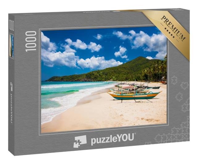 Puzzle 1000 Teile „Traditionelle Boote, Insel Palawan, Philippinen“