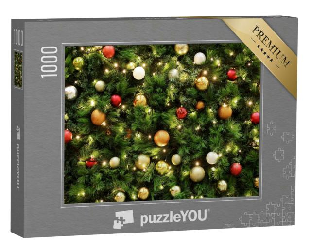 Puzzle 1000 Teile „Weihnachten, Dekoration, Weihnachtskugeln“
