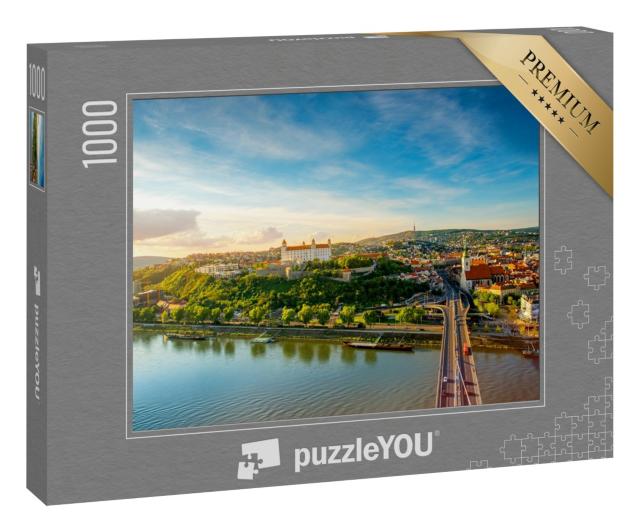 Puzzle 1000 Teile „Blick auf die Altstadt von Bratislava in der Slowakei“