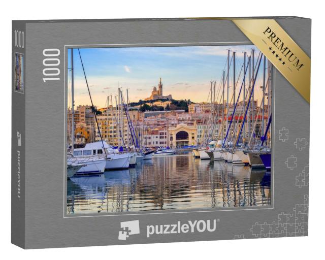 Puzzle 1000 Teile „Yachten im Wasser vor Marseille, Frankreich“