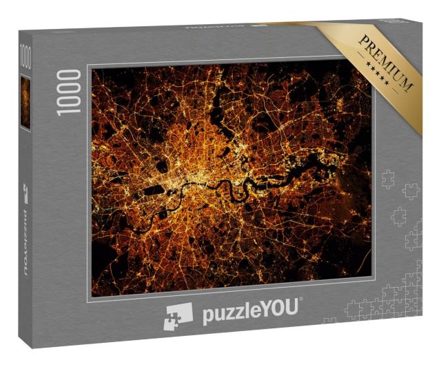 Puzzle 1000 Teile „London mit Lichtern bei Nacht“