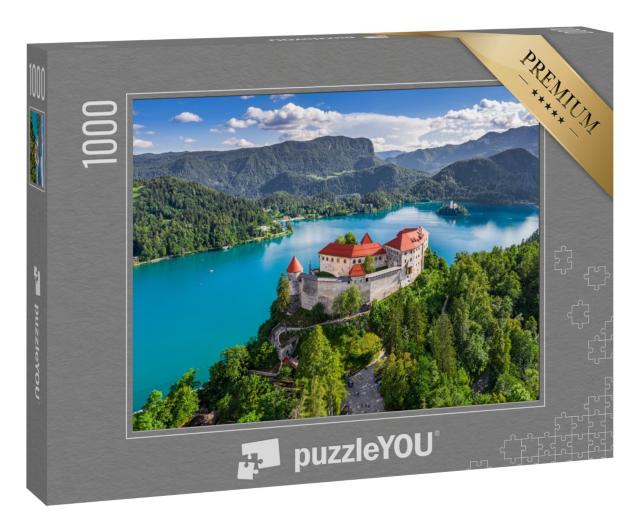 Puzzle 1000 Teile „Bleder Burg und Bleder See, Slowenien“