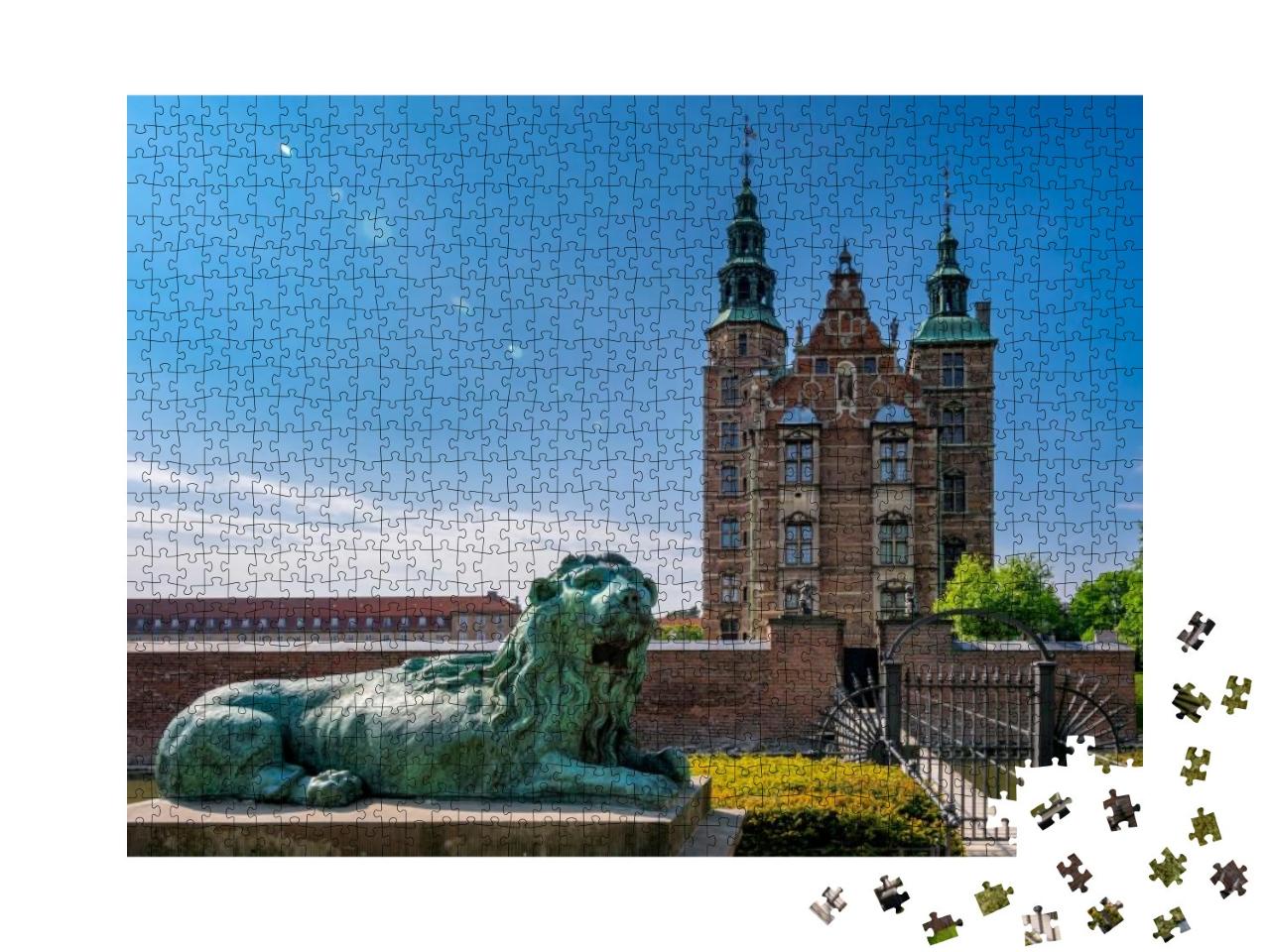 Puzzle 1000 Teile „Schloss Rosenborg in Kopenhagen, Hauptstadtregion von Dänemark“