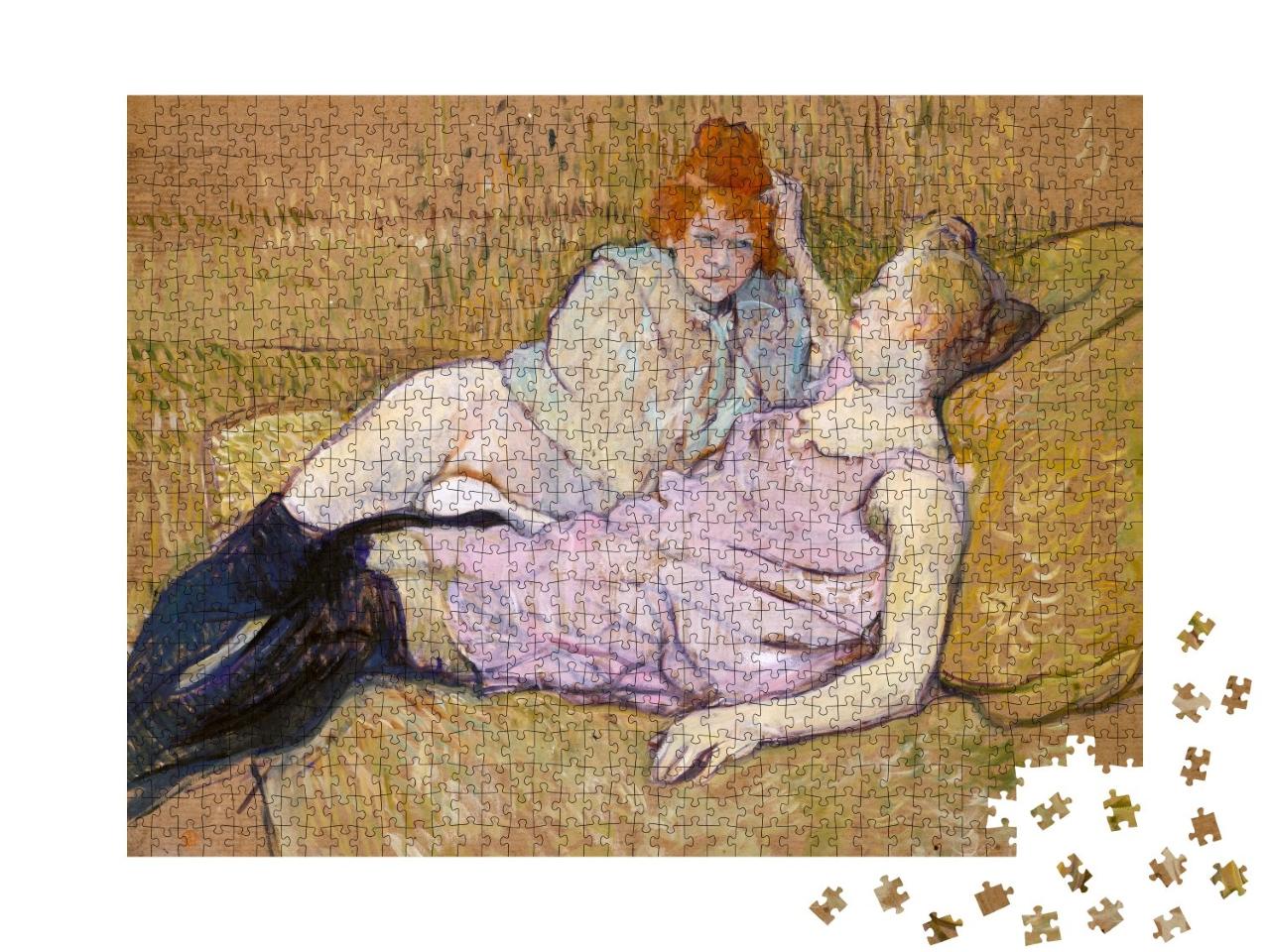 Puzzle 1000 Teile „Henri de Toulouse-Lautrec - Das Sofa“