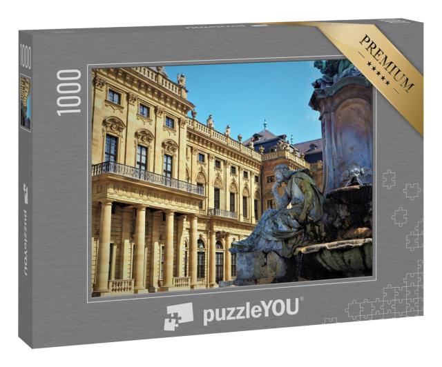 Puzzle 1000 Teile „Die Altstadt in Würzburg, Bayern, Deutschland“