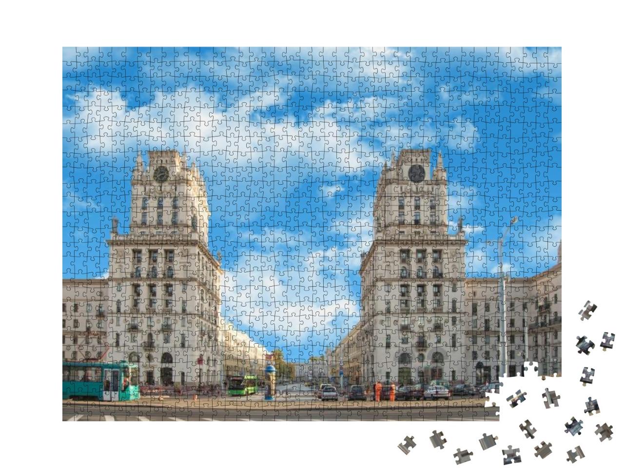 Puzzle 1000 Teile „Architektur in der Hauptstadt von Belarus“