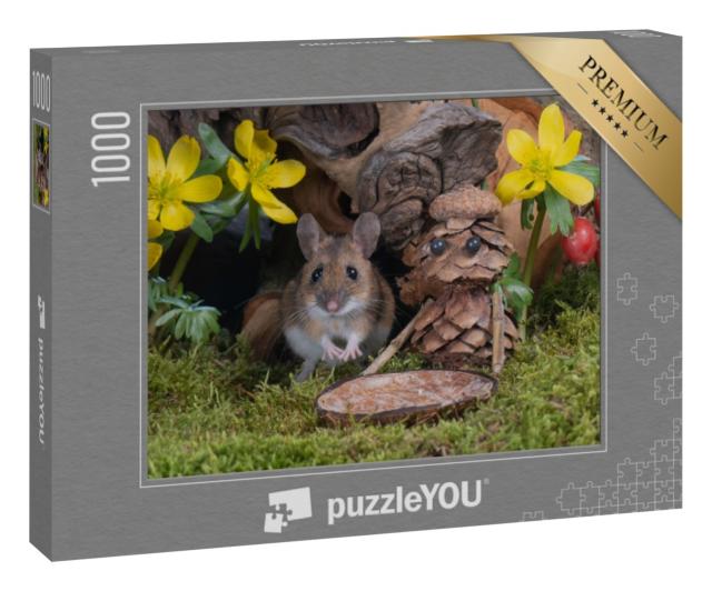 Puzzle 1000 Teile „Mausi am Nachmittag“
