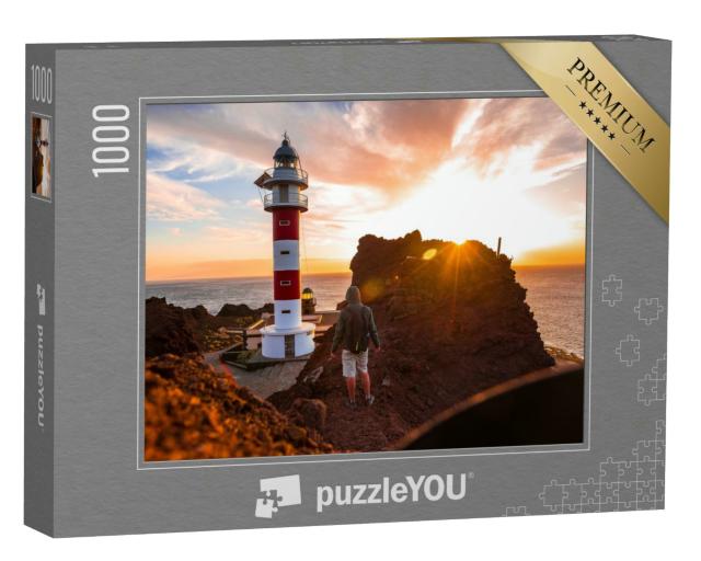 Puzzle 1000 Teile „Sonnenuntergang in Punta de Teno, Teneriffa“