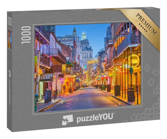 Puzzle 1000 Teile „Bourbon Street in New Orleans, USA“
