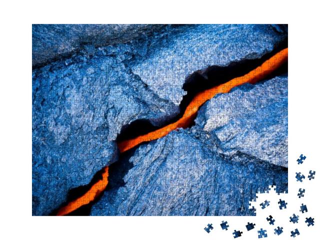 Puzzle 1000 Teile „Lava-Riss im Hawaii Volcano National Park“