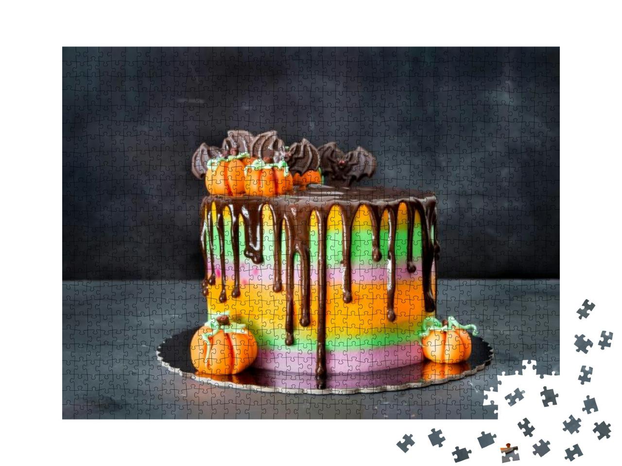 Puzzle 1000 Teile „Kreative Halloween-Torte“