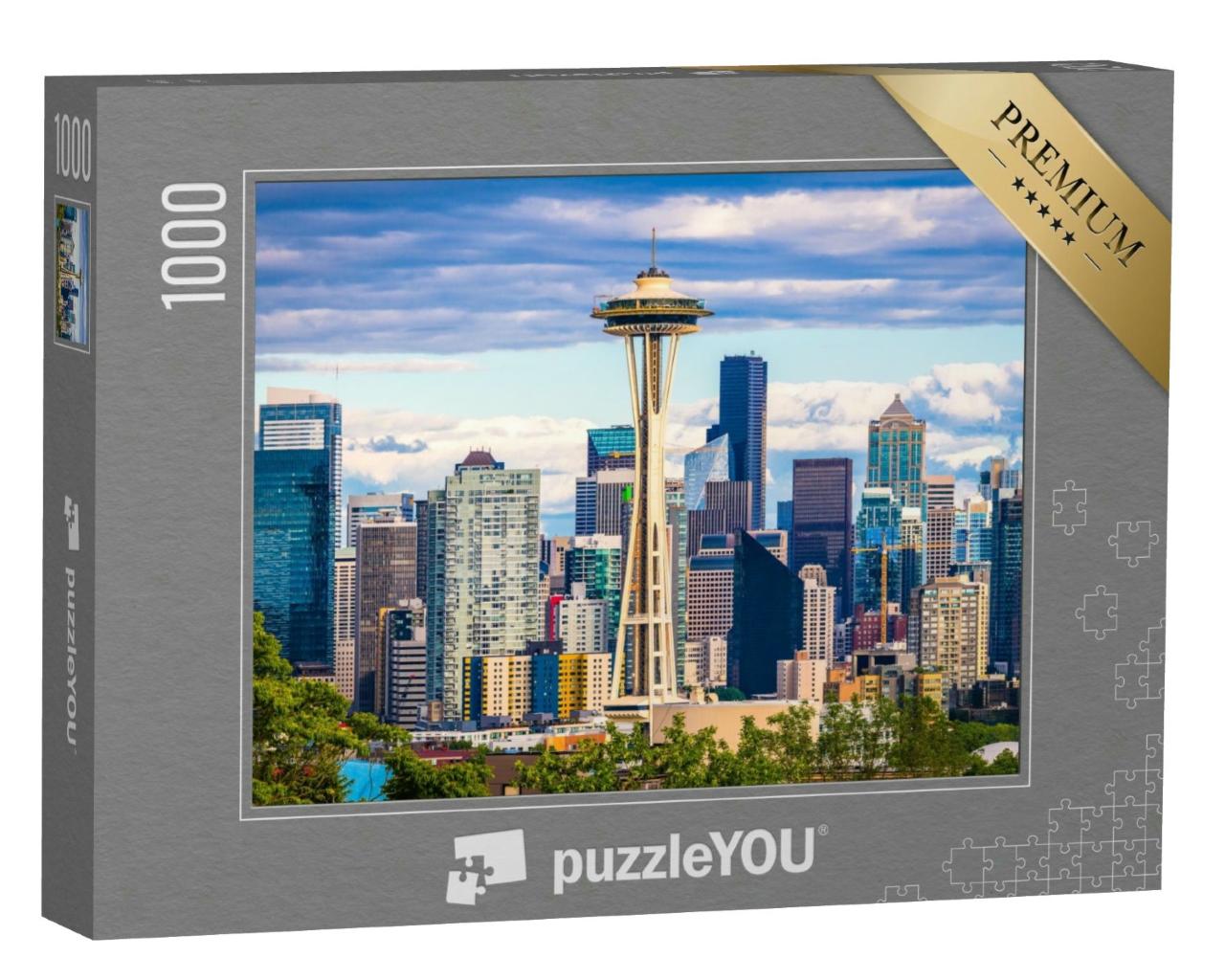 Puzzle 1000 Teile „Skyline von Seattle, Washington“