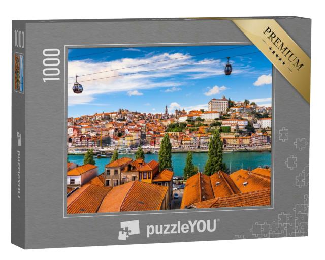 Puzzle 1000 Teile „Porto, alte Stadt am Fluss Douro, Portugal“