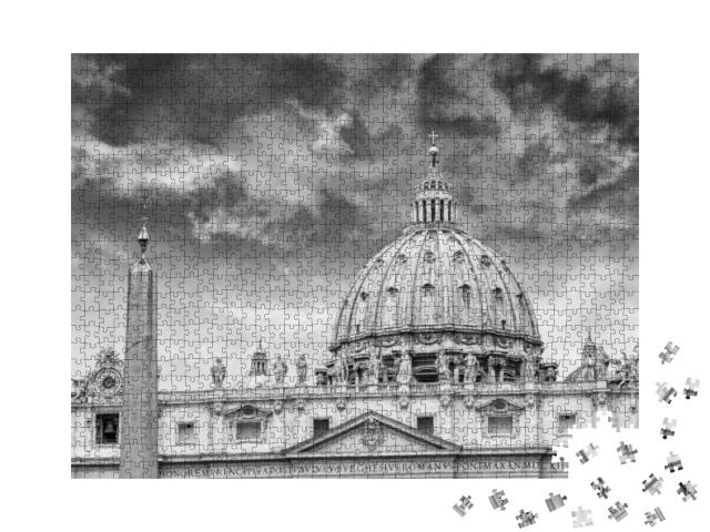 Puzzle 1000 Teile „Kuppel des Petersdoms im Vatikan “