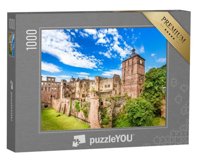 Puzzle 1000 Teile „Die Ruinen des Heidelberger Schlosses, Heidelberg, Deutschland“