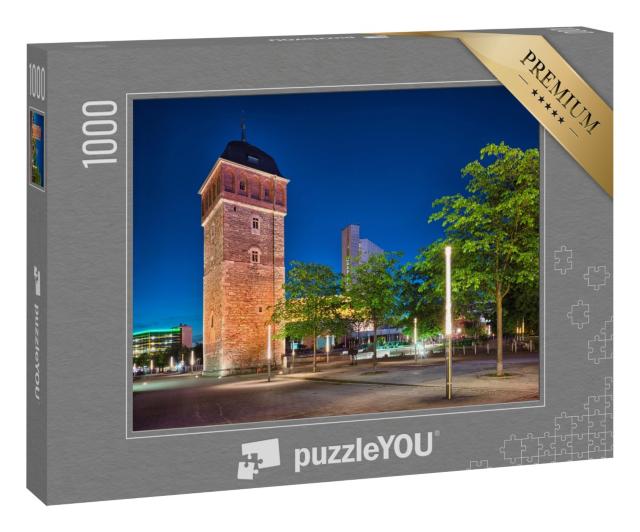 Puzzle 1000 Teile „Der Rote Turm in Chemnitz, Deutschland“