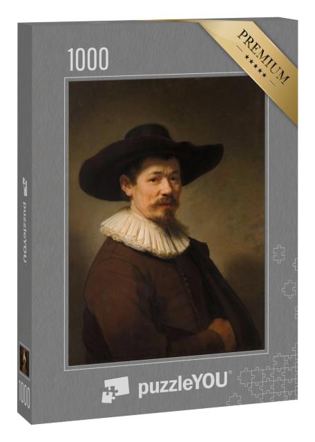Puzzle 1000 Teile „Rembrandt - Porträt von Herman Doomer“