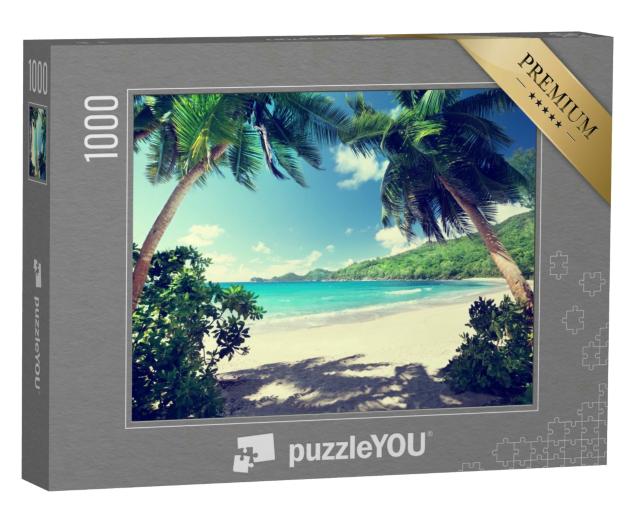 Puzzle 1000 Teile „Traumhafter Strand Takamaka, Insel Mahe, Seychellen“