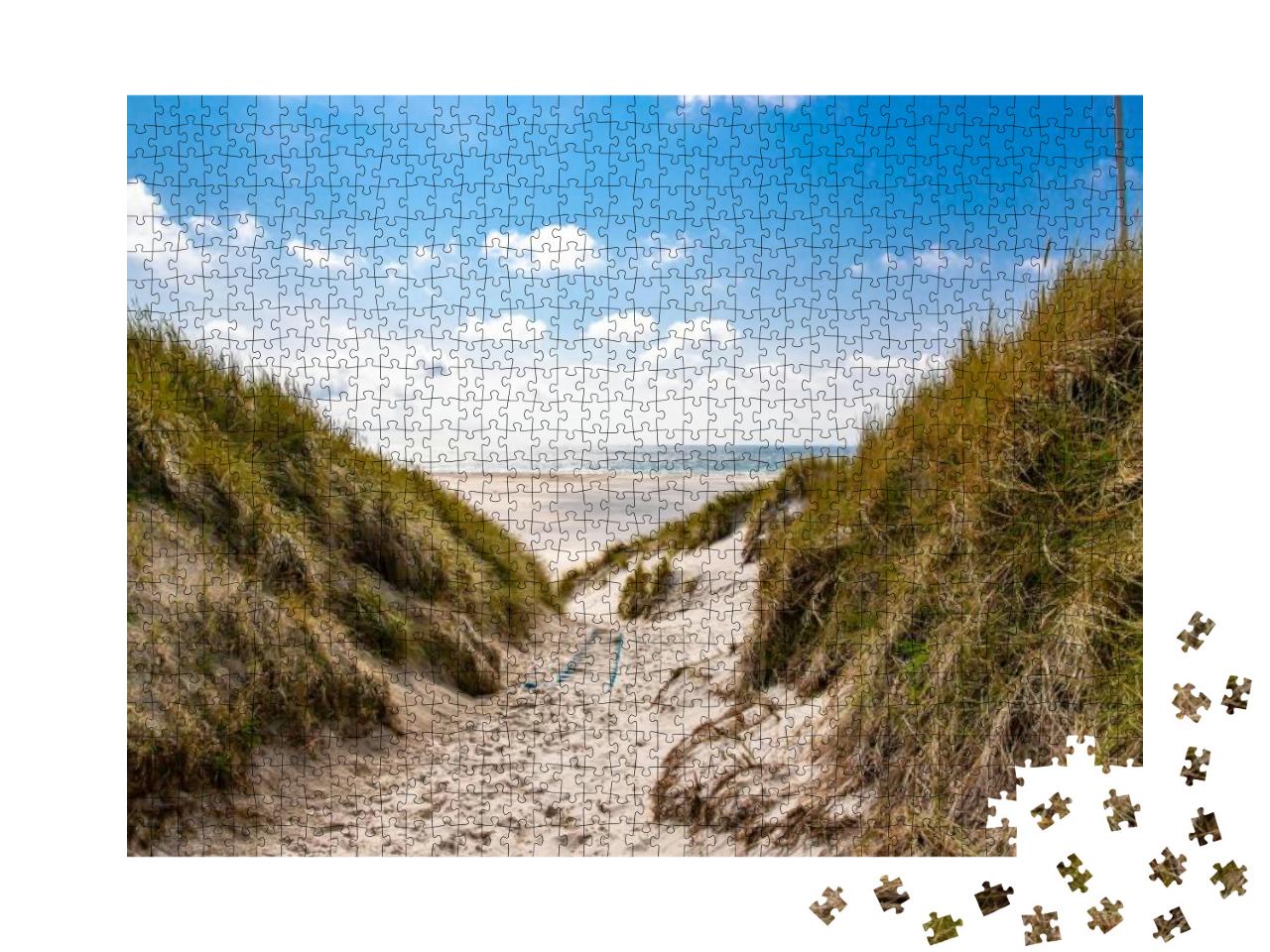 Puzzle 1000 Teile „Amrum - malerischer Weg zum Strand“
