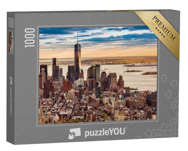 Puzzle 1000 Teile „Lower Manhattan bei Sonnenuntergang“