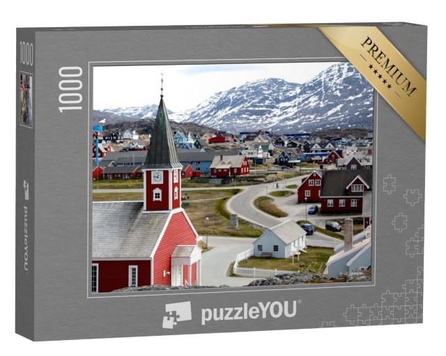 Puzzle 1000 Teile „Kathedrale von Nuuk in der Hauptstadt von Grönland“