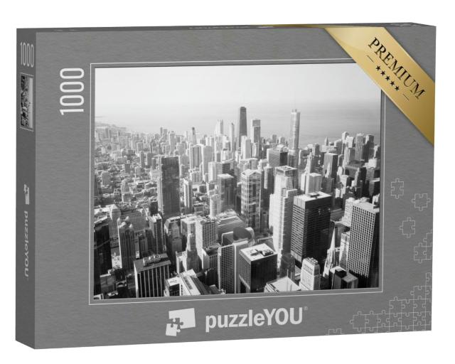 Puzzle 1000 Teile „Skyline von Chicago und Michigansee“