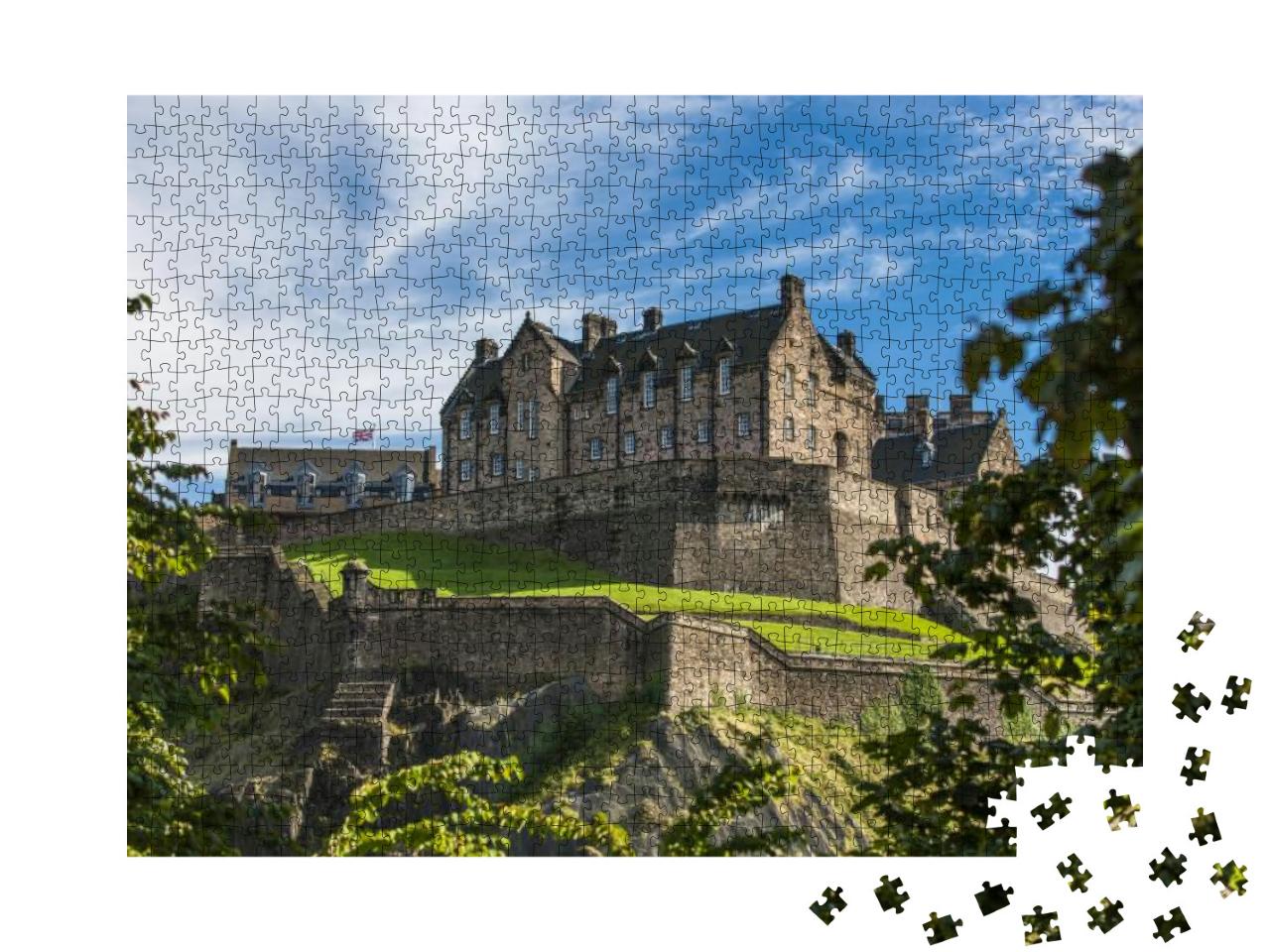 Puzzle 1000 Teile „Blick auf das Edinburgh Castle“