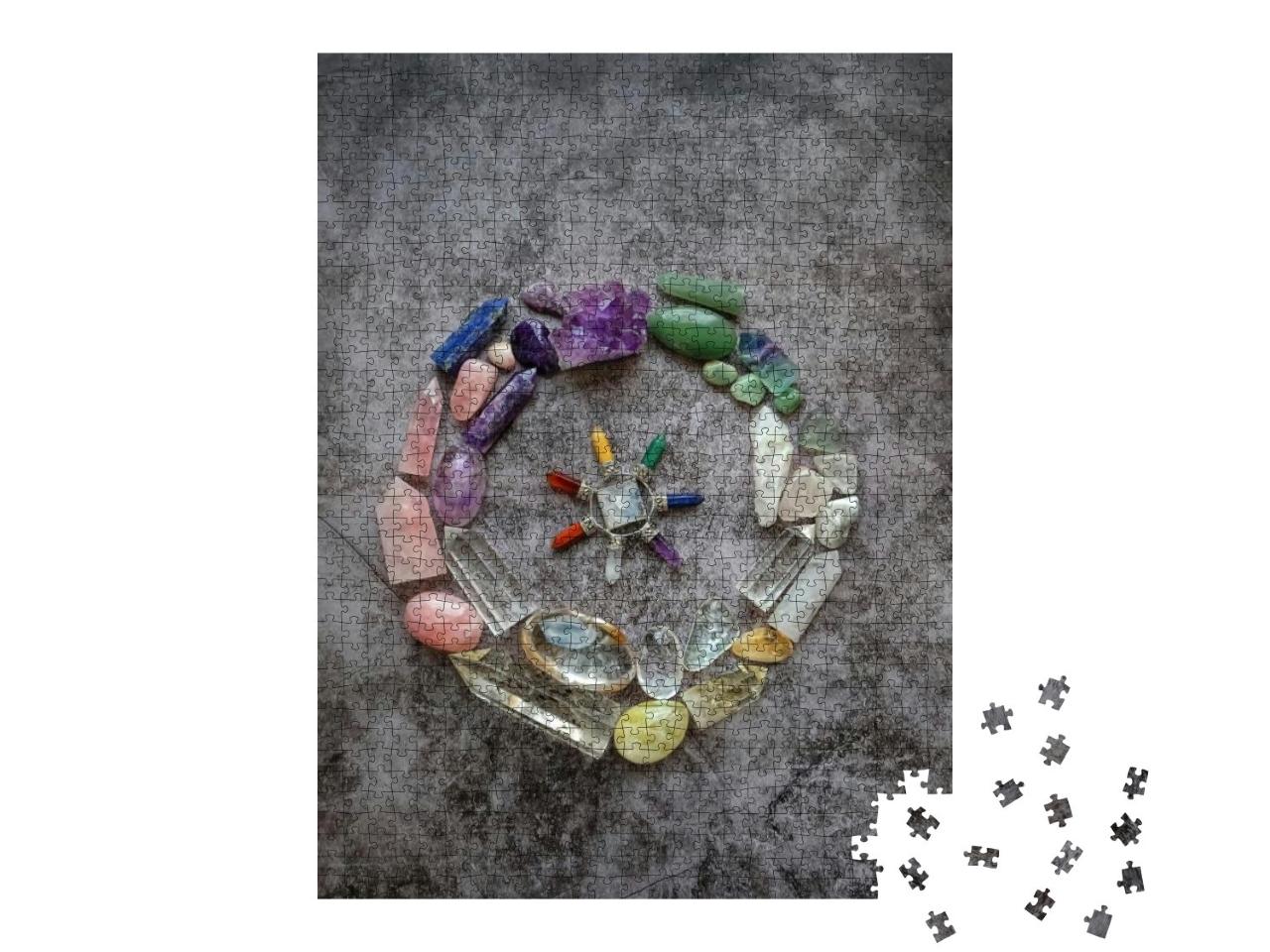 Puzzle 1000 Teile „Edelsteine und Mineralien“