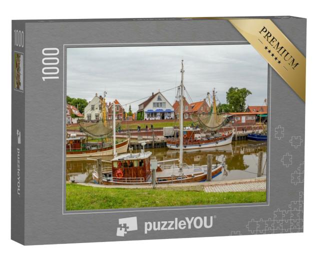 Puzzle 1000 Teile „Idyllische Hafenkulisse in Greetsiel, Ostfriesand, Deutschland“
