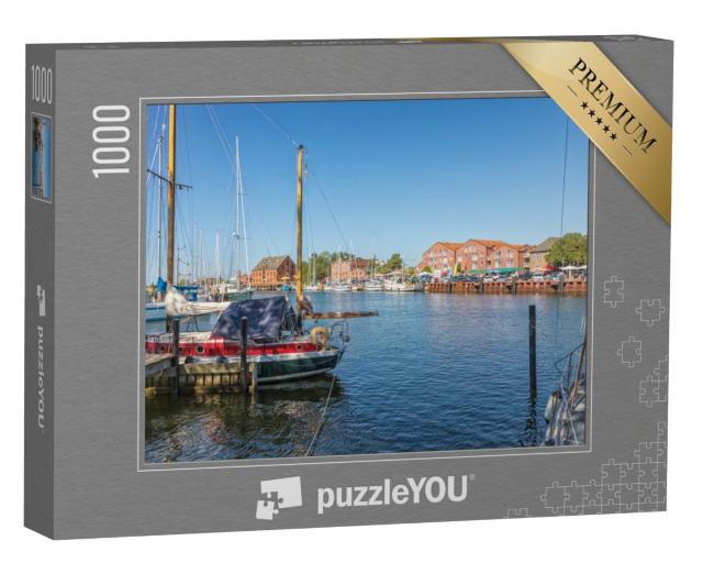 Puzzle 1000 Teile „Hafen von Orth, Insel Fehmarn, Schleswig-Holstein, Deutschland“