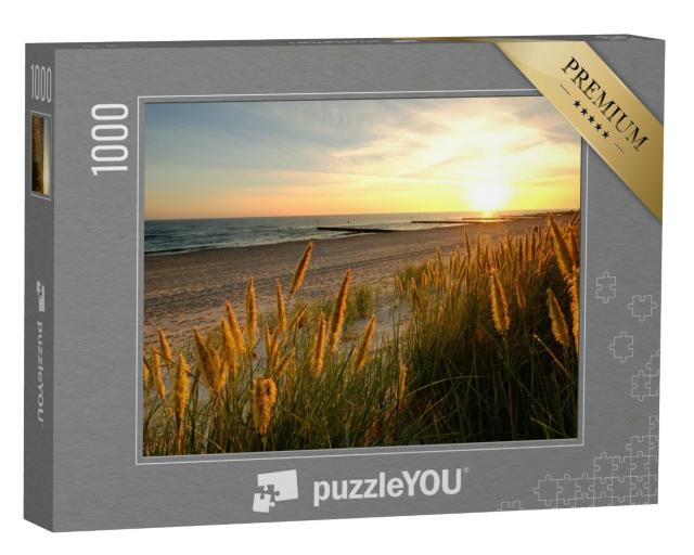 Puzzle 1000 Teile „Ostsee, Dünen an einem Sandstrand, Kolobrzeg, Polen“