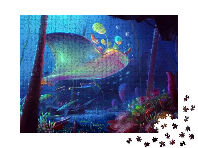 Puzzle 1000 Teile „Wundervolle Unterwasserwelt“