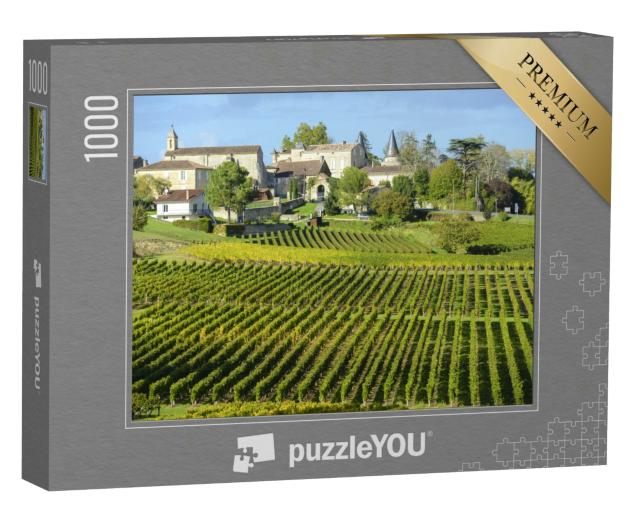Puzzle 1000 Teile „Weinberge von Saint Emilion, Bordeaux, Frankreich“