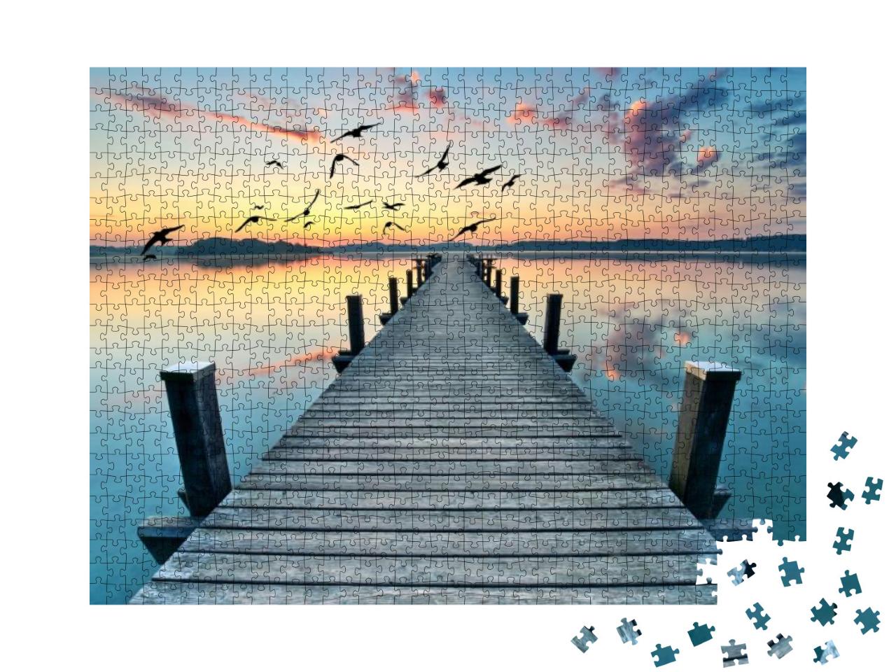 Puzzle 1000 Teile „Uferpromenade“