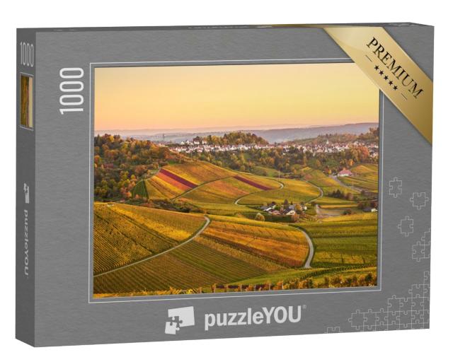 Puzzle 1000 Teile „Weinberge in Stuttgart, Deutschland“