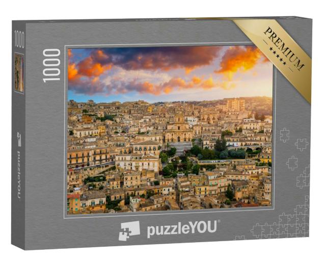 Puzzle 1000 Teile „Ansicht von Modica in Sizilien, Italien“